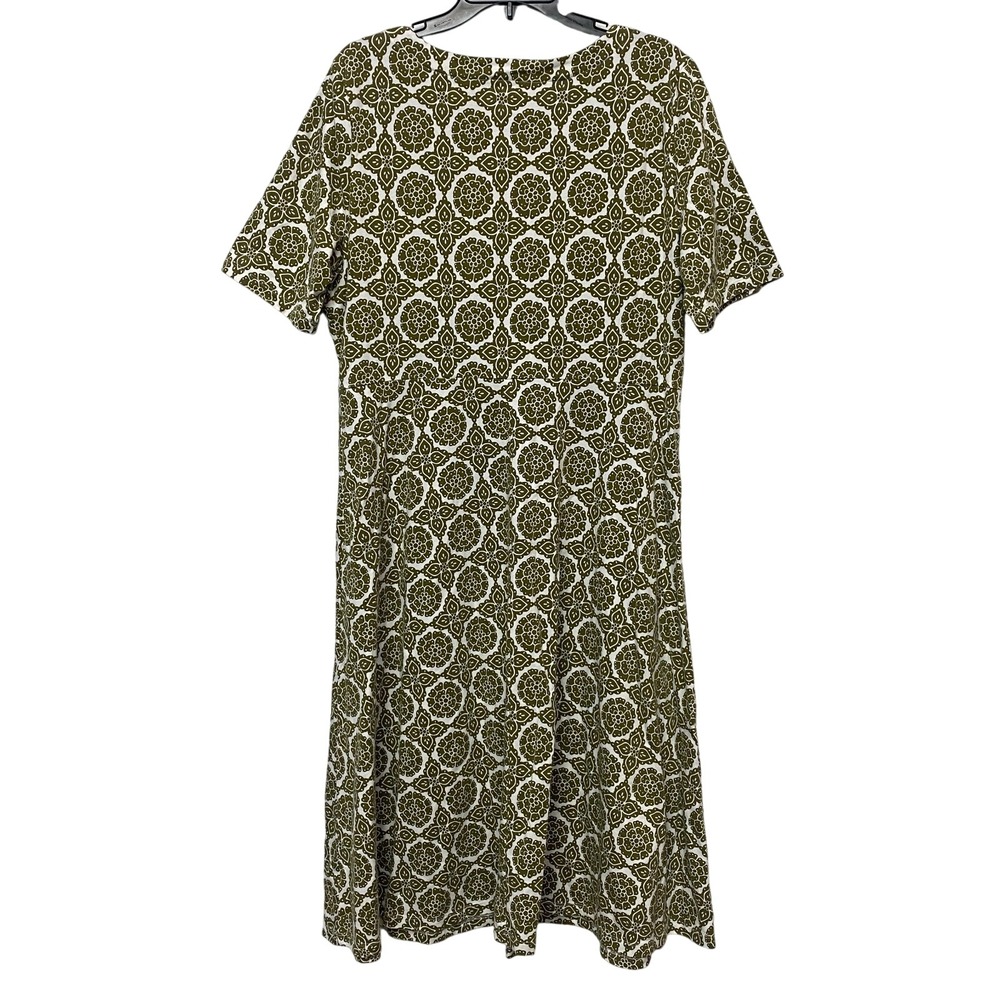 Croft & Barrow Shirt Dress Woman's XL Midi Floral Shirt Dress Vacation House - Picture 5 of 9